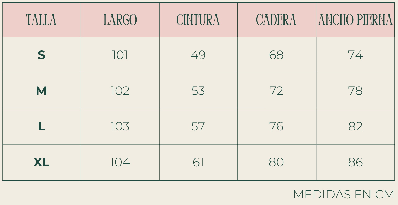 Guía de tallas Muv&Glow